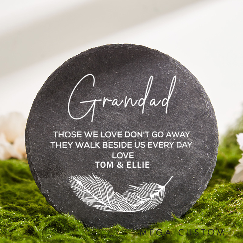 Personalized Memorial Garden Stone for Loss of Loved One Grave Ornament Marker Remembrance Sympathy Gift Grave Those We Love Don't Go Away