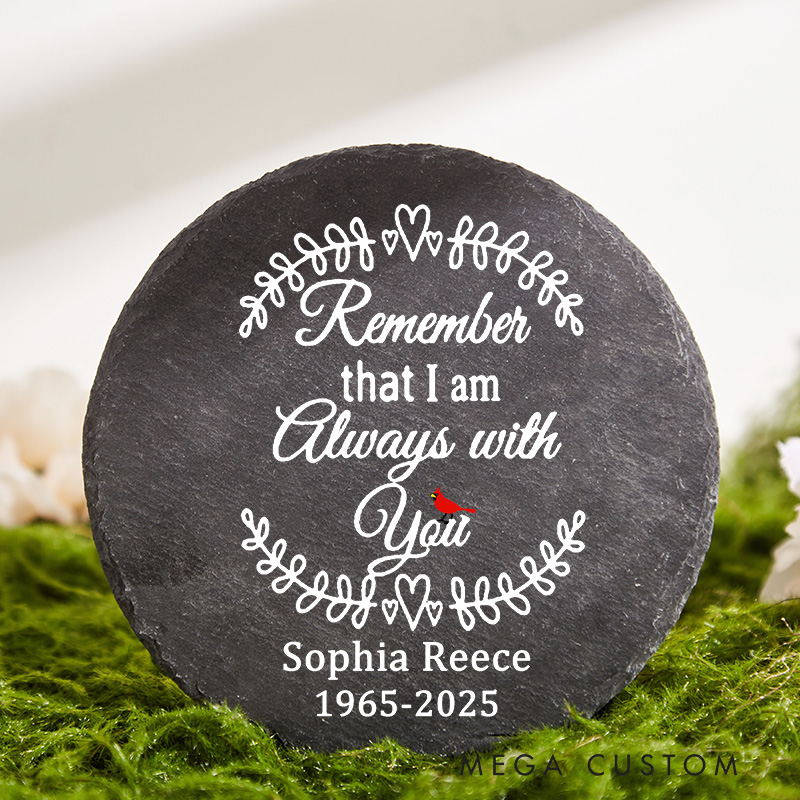 Personalized Cardinal Memorial Garden Stone for Loss of Loved One  Cardinal Cemetery Grave Decoration Tombstone for Cemetery Sympathy Gift 