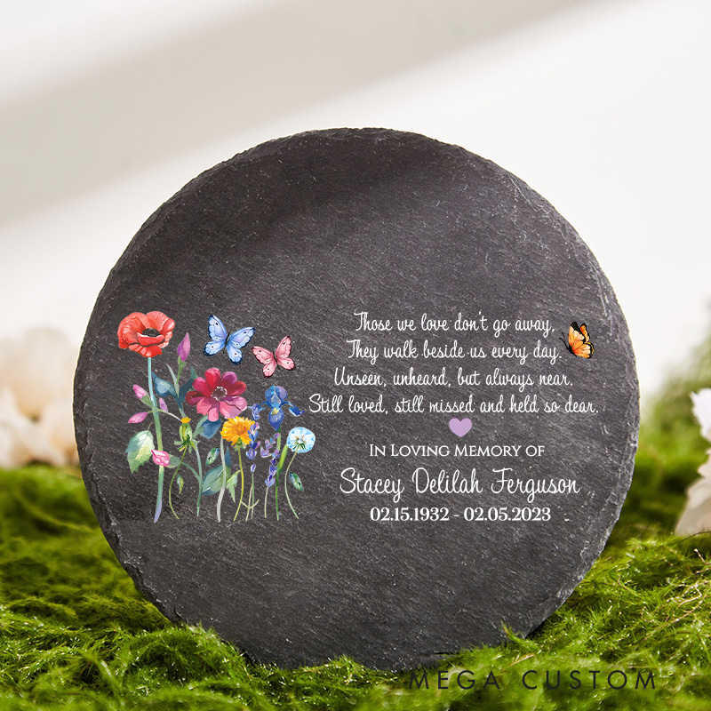 Personalized Memorial Stone for Loss of Loved One Sympathy Gifts Cemetery Rock Stepping Stones Bereavement Gift Funeral Gift 