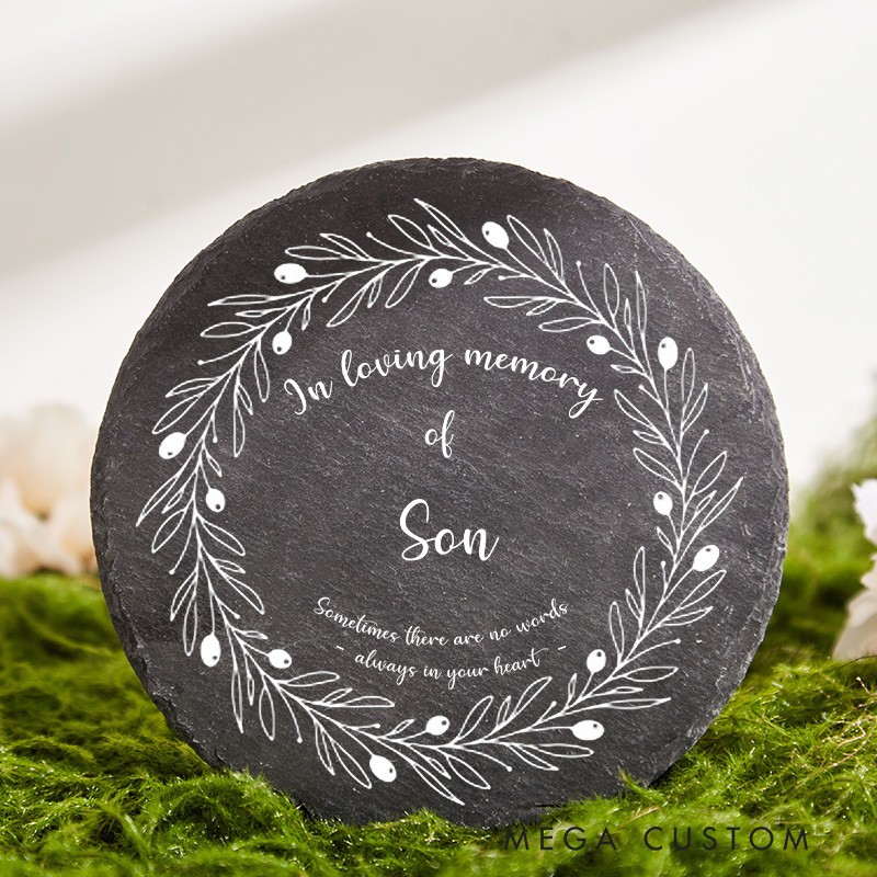 Personalized Memorial Garden Stone for Loss of Loved One Cemetery Grave Decoration Tombstone for Cemetery Sympathy Gift Funeral Gift 