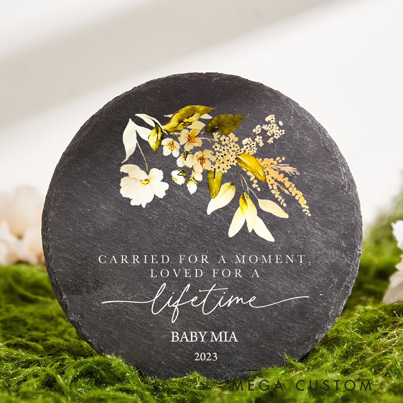 Personalized Baby Loss Memorial Stone Miscarriage Keepsake Gift Remembrance Garden Stone Funeral Gift Loss of Baby Infant Loss Sympathy Gift 