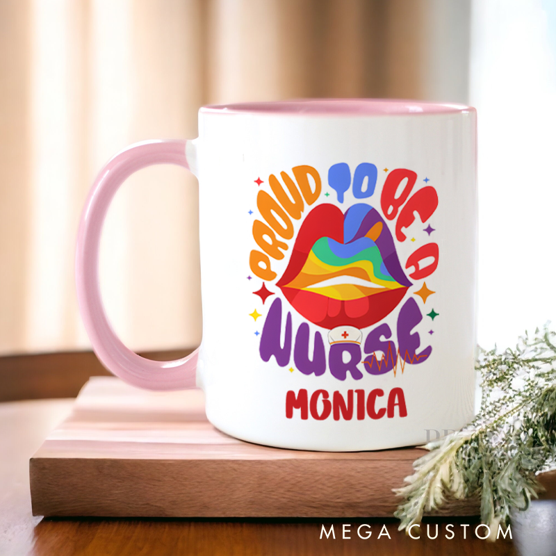 Personalized Nurse Mug Custom Proud to Be a Nurse Design Coffee Mug Gift Nurse Appreciation Gift RN Gift