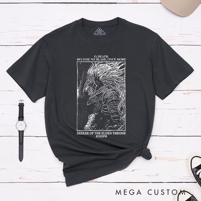 Personalized Death Blade Gothic Game Classic T-Shirts Video Game Tshirt Soulslike Shirt Halloween