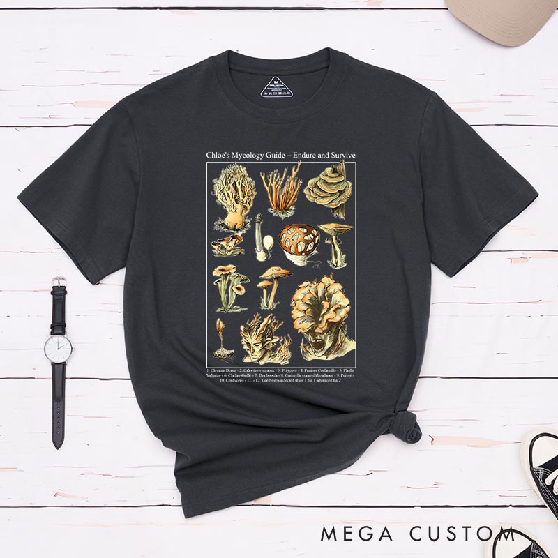 Personalized Cordyceps Poster Movie Classic T-Shirts Survival TV Show Tshirt for Movie Lovers Gamers