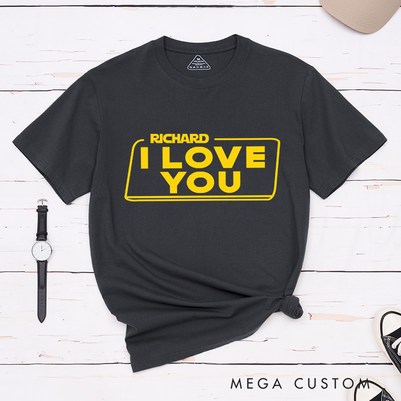 Personalized I Love You I Know Couple Matching Classic T-Shirts Honeymoon Shirt for Movie Lovers Valentines Day Just Married Shirt