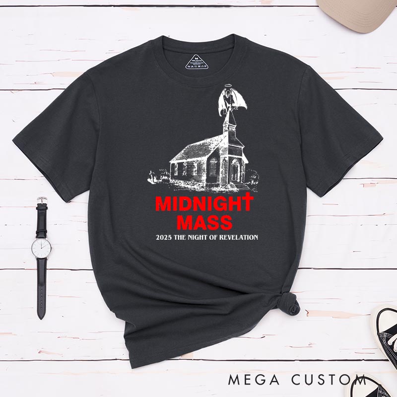Personalized Midnight Mass Horror Movie Classic T-Shirts Scary Movie Tshirt Retro Movie Shirt