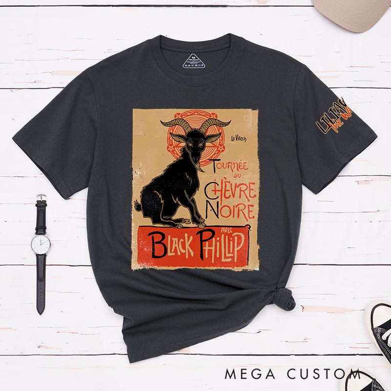 Personalized Black Philip TV Show Classic T-Shirts Horror Witch TV Series Movie Tshirt