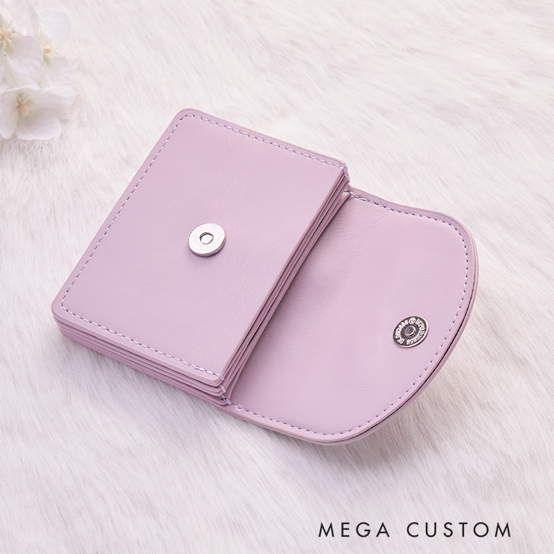 Personalized Leather Wallet for Girl Birth Flower Wallet for Her Purse Wallet Cute wallet Unique Gift for Her Birthday Gifts