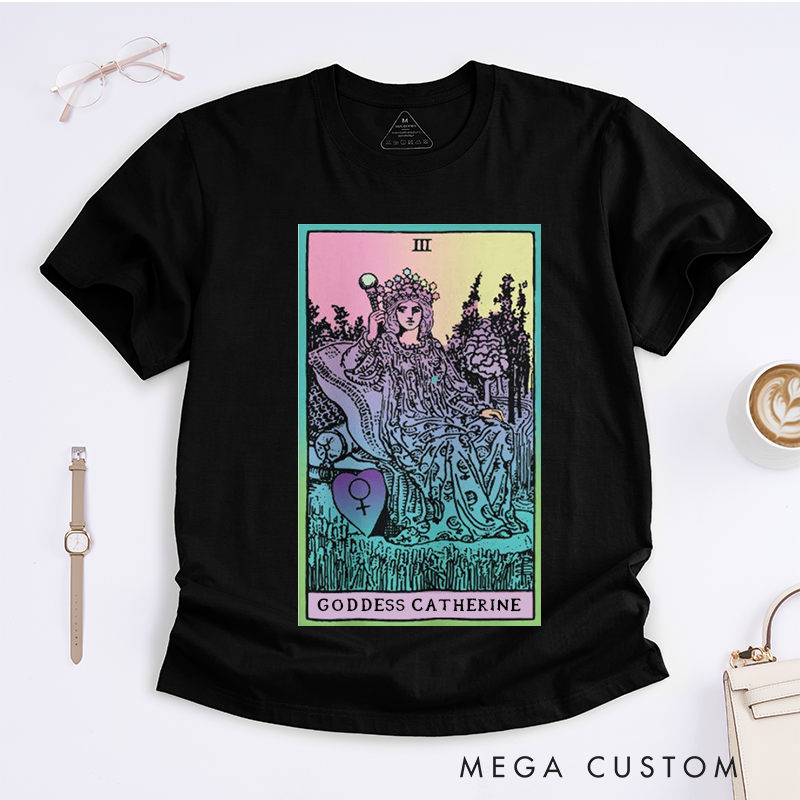 Personalized Tarot Lovers Classic T-Shirts The Empress Tarot Card Classic T-Shirt For Unique Spiritual Tee Birthday Anniversary Present