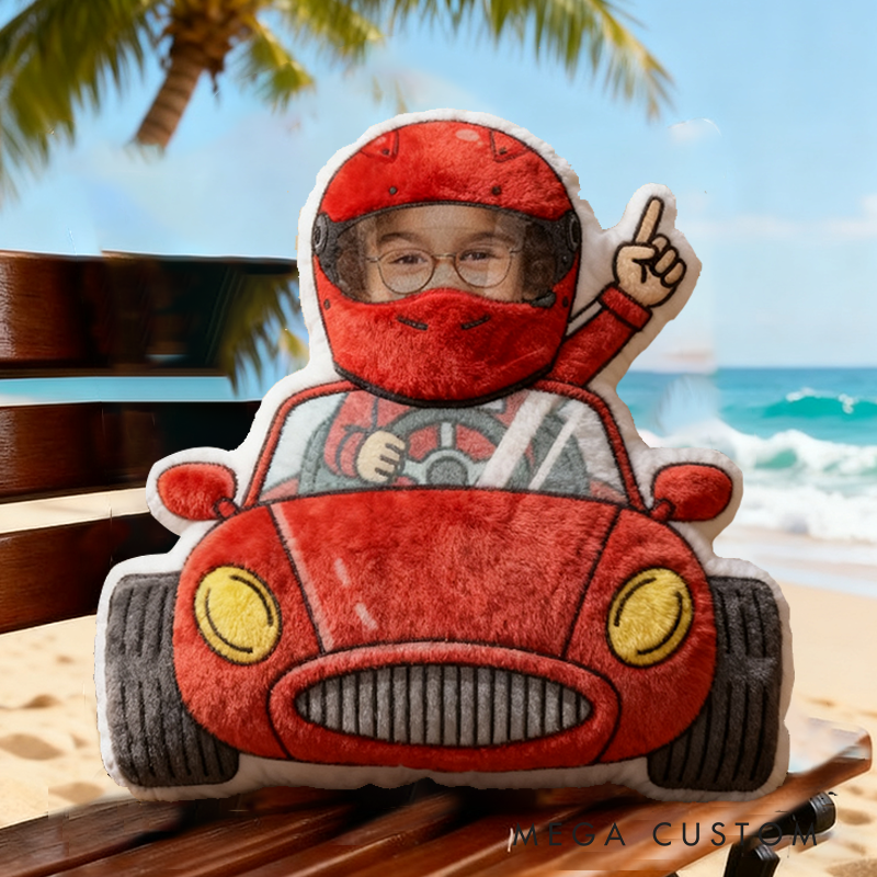 Personalized Racing Driver Pillow with Custom Name Graphic 3D Print Pillow 