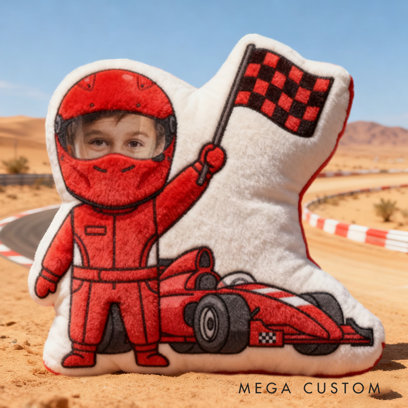 Personalized Racing Driver Pillow with Custom Name Graphic 3D Print Pillow 
