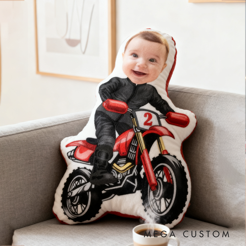 Personalized Racing Driver Pillow with Custom Photo Graphic 3D Print Pillow 