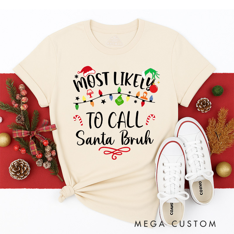Personalized Classic Christmas Movie Inspired Most Likely to Christmas Family Matching Classic T-Shirts Group Tshirts Movie Holiday Shirt