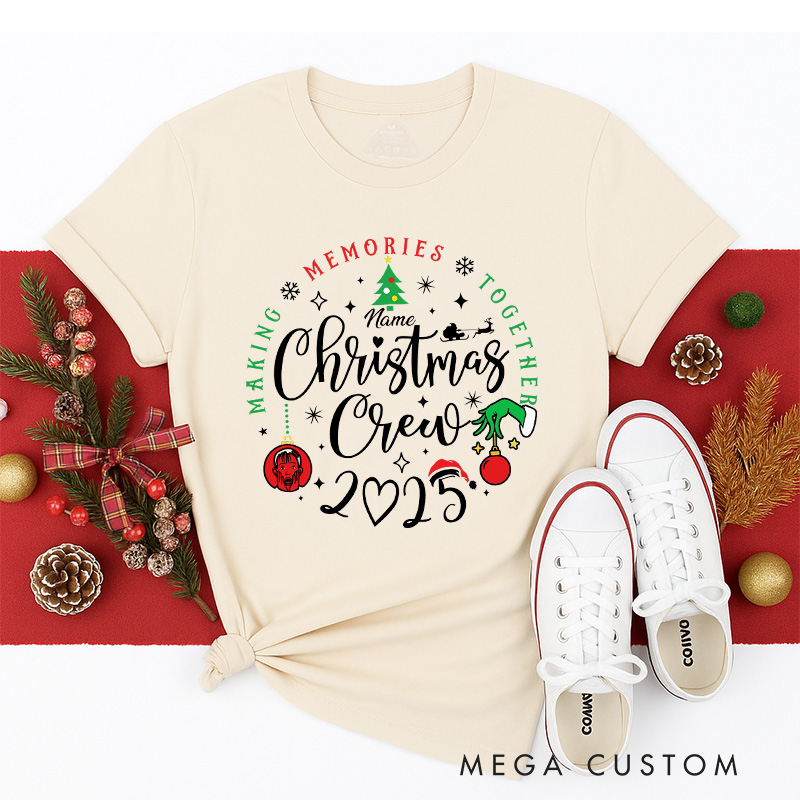 Personalized Classic Christmas Movie Inspired Christmas Crew Family Matching Classic T-Shirts Group Tshirts Movie Holiday Shirt
