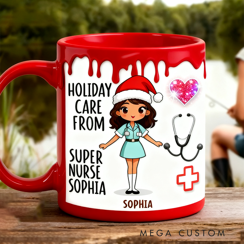 Personalized Nurse Mugs Custom Holiday Care From Super Nurse Design Mug Registered Nurse Mug