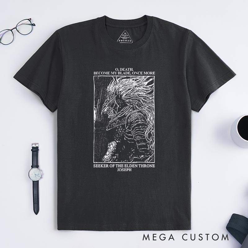 Personalized Death Blade Gothic Game Classic T-Shirts Video Game Tshirt Soulslike Shirt Halloween