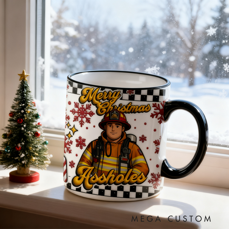Personalized Firefighter Mugs Custom Firefighting Themed Mug for Boys