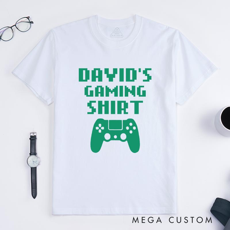 Personalized Your Gaming Shirt Game Classic T-Shirts Video Game Tshirt Geek Gaming Nerd Shirt