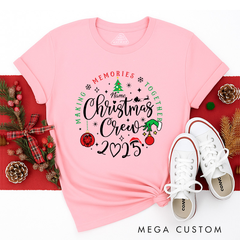 Personalized Classic Christmas Movie Inspired Christmas Crew Family Matching Classic T-Shirts Group Tshirts Movie Holiday Shirt