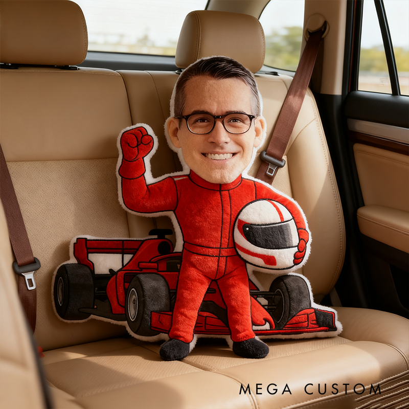 Personalized Racing Driver Pillow Xmas Gift Racing Lover Gift Custom Photo Graphic 3D Print Pillow 