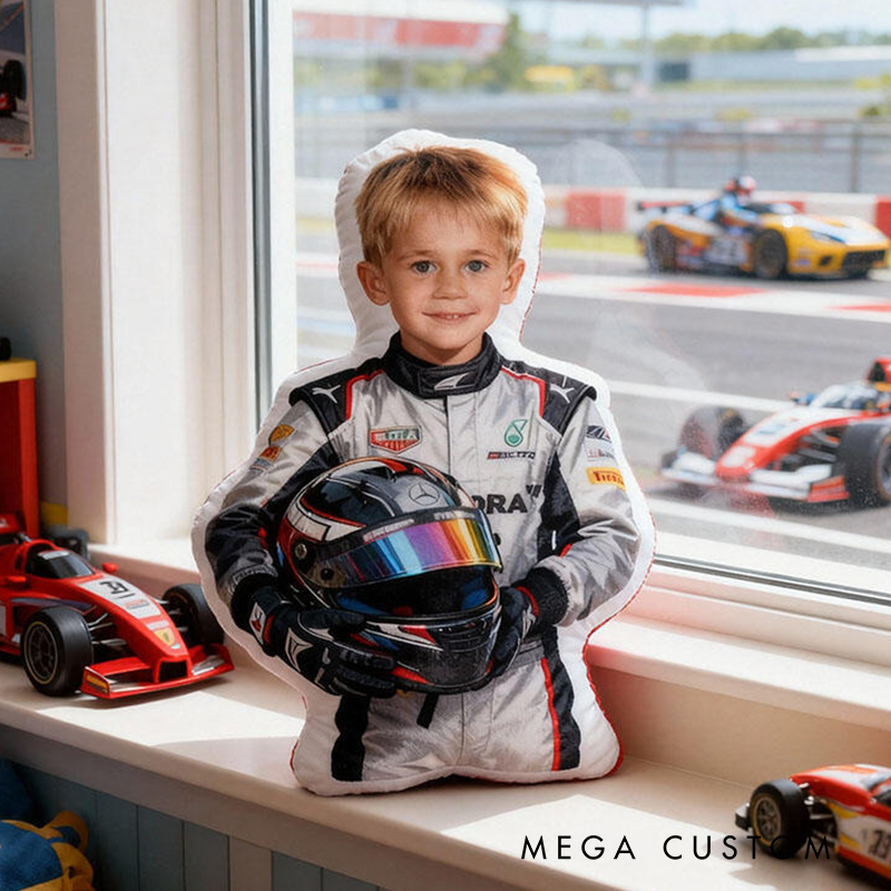 Personalized Face Portrait Pillow Best Gift for Car Enthusiasts