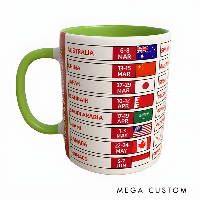 Personalized The Race Season 2026 Mug Racing Themed Mug Custom Racing Speed Lover Mug Xmas Gift 