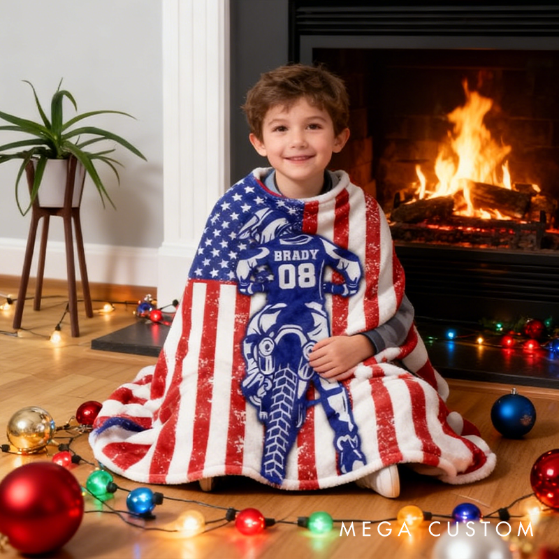 Personalized Blankets And Throws Dirt Bike Gifts Motocross Gifts Christmas Gifts For Men Gifts For Motorcycle Lovers