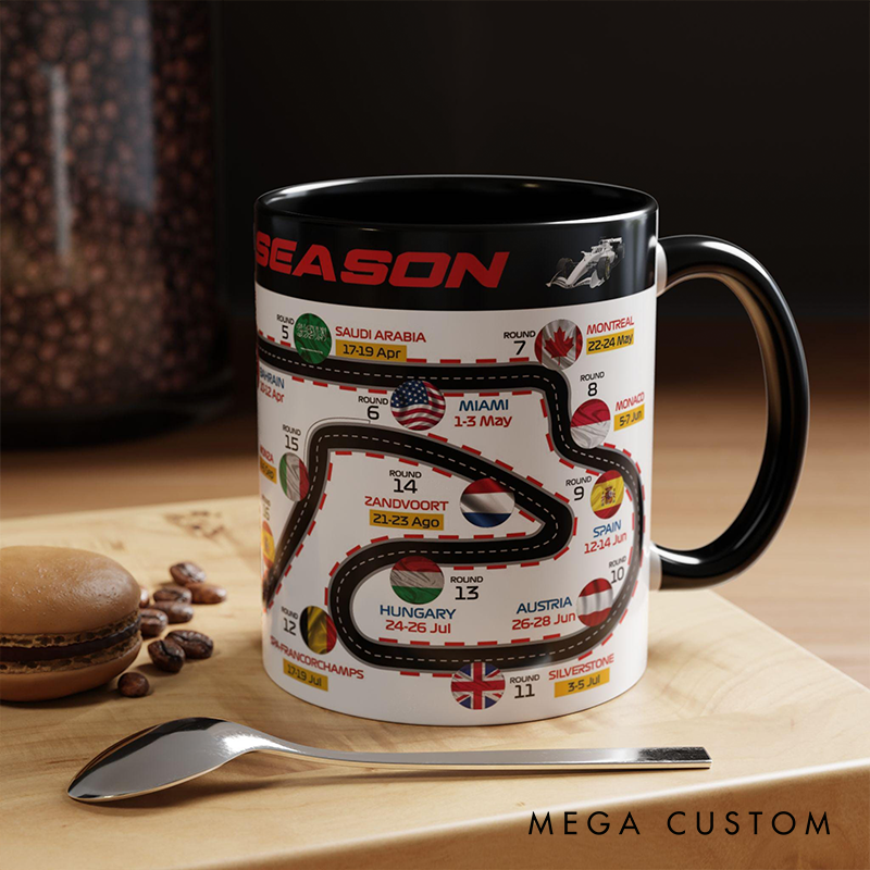 Personalized The Race Season 2026 Mug Racing Themed Mug Custom Racing Speed Lover Mug Xmas Gift 