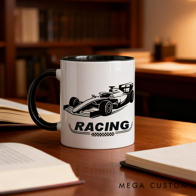 Personalized Racing Mug Custom Name Mug Xmas Gift