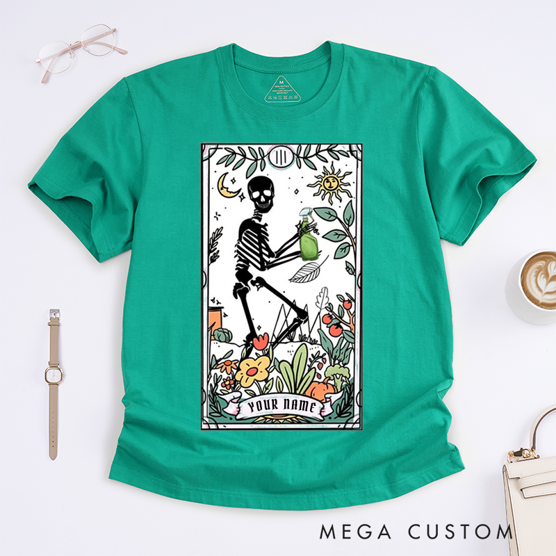 Personalized Tarot Lovers Classic T-Shirts Plant Lover Tarot Card T-shirts Garden Lover Gift