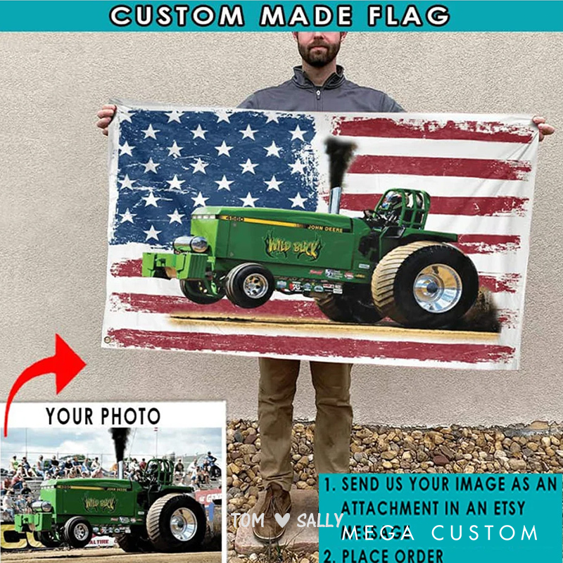 Personalized Racing Car Tapestry with Check Flag Design Custom Racing Car Photo Wall Hanging Gift for Racers and Racing Lovers
