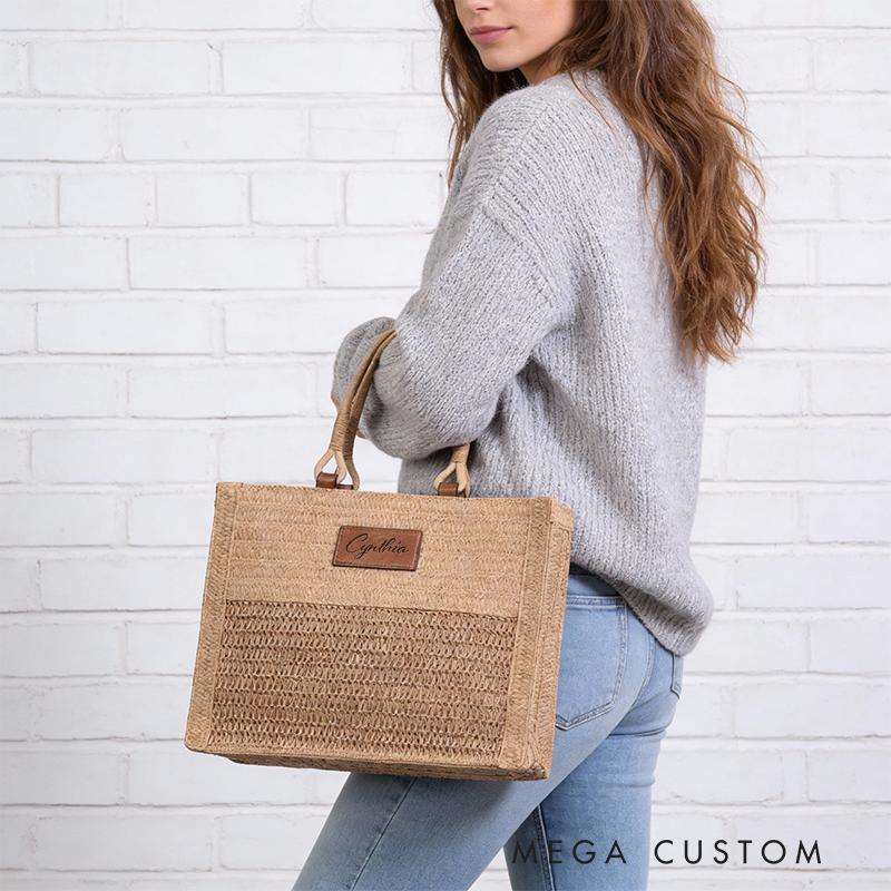 Personalized Canvas Tote Bag with Name Custom Name Bag Canvas Tote Bag Gift for Her Gift for Mother Wife