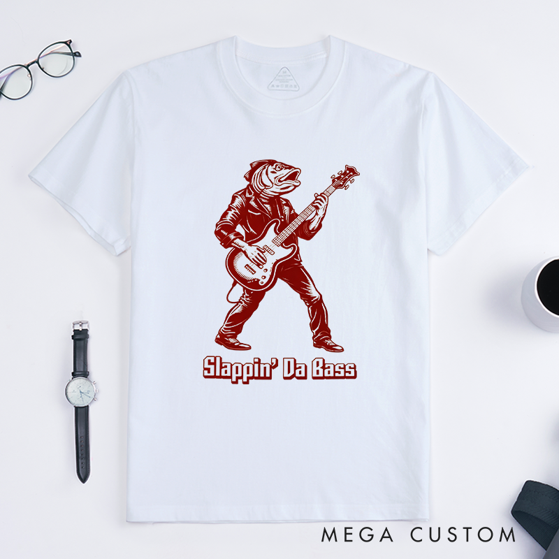 Personalized Classic T-Shirts Slappin' Da Bass T-Shirt Vintage Music Graphic Tee for Music Lovers