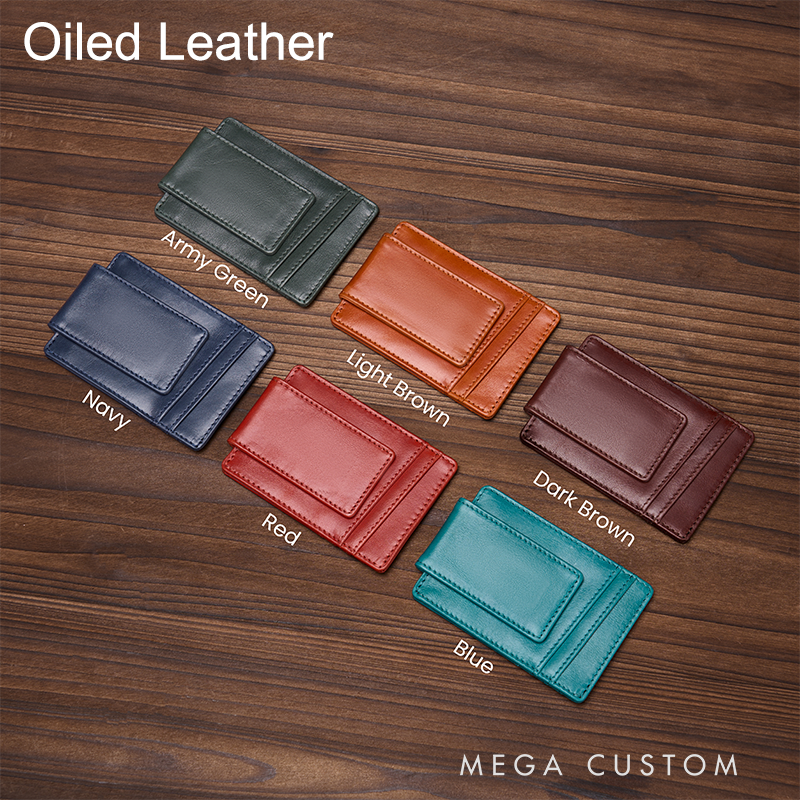 Personalized Leather Wallet Leather Card holder Engraved Mens Wallet Minimalist Wallet Slim Wallet ID Holder Anniversary Gift For Him Birthday Gifts for Boyfriend Dad Husband