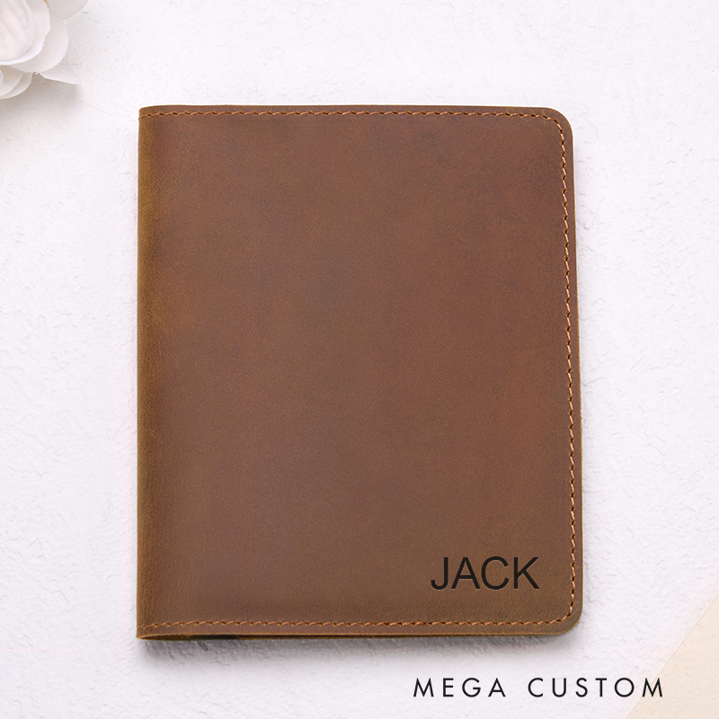 Personalized Leather Passport Custom Wallet Passport wallet with Name Leather Passport Holder Passport Covers Travel Gift Travel Accessories
