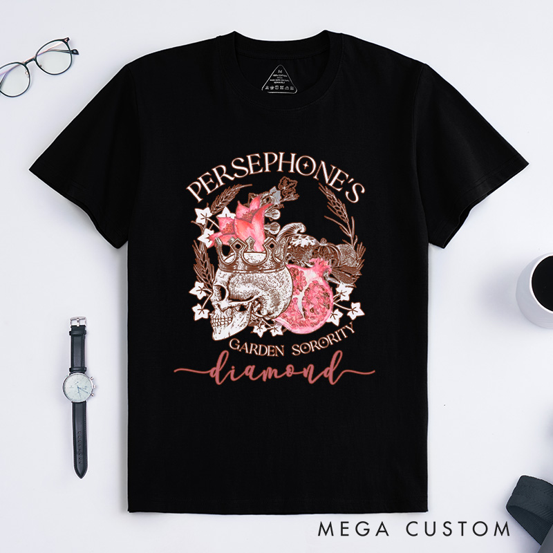 Personalized Persephone's Garden Classic T-Shirts Garden Sorority Shirt Book Lover Shirt Garden Club Shirt Cora Hades Olympus Goddess Shirt