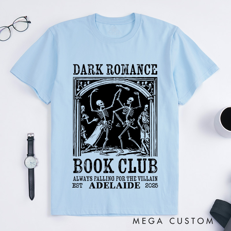 Personalized Dark Romance Book Club Classic T-Shirts, Trendy Literature Shirt Romance Book Shirt Dark Academia Tee Book Lover Gift