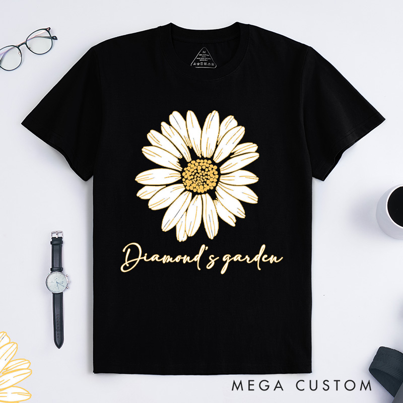 Personalized Daisy Classic T-Shirts Wildflower Shirt Floral Shirt Gift Plant Lover Gift Gardening Lover Gift Flower Tee Plant Lover Tee
