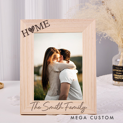 Personalized Photo Frame Wedding Photo Frame Custom Photo Frame Gift For Family Engraved Picture Frame Home Decor Housewarming Gift