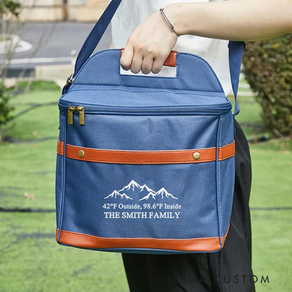 Personalized Cooler Bag Wedding Housewarming Party Gift Custom Insulated Large Cooler Bags New Home Gift Moving Gift for Him Office Work Picnic Beach