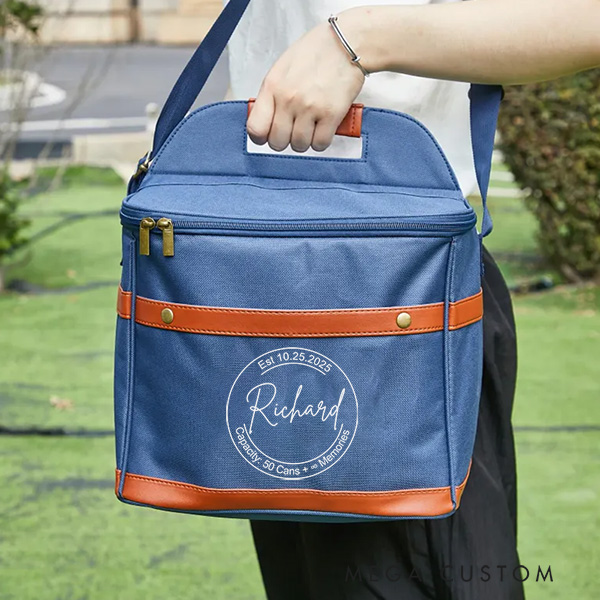 Personalized Housewarming Cooler Bag Wedding Gift Large Beer Cooler Custom Insulated Bag For Family Housewarming Party Outdoor Picnic Bag