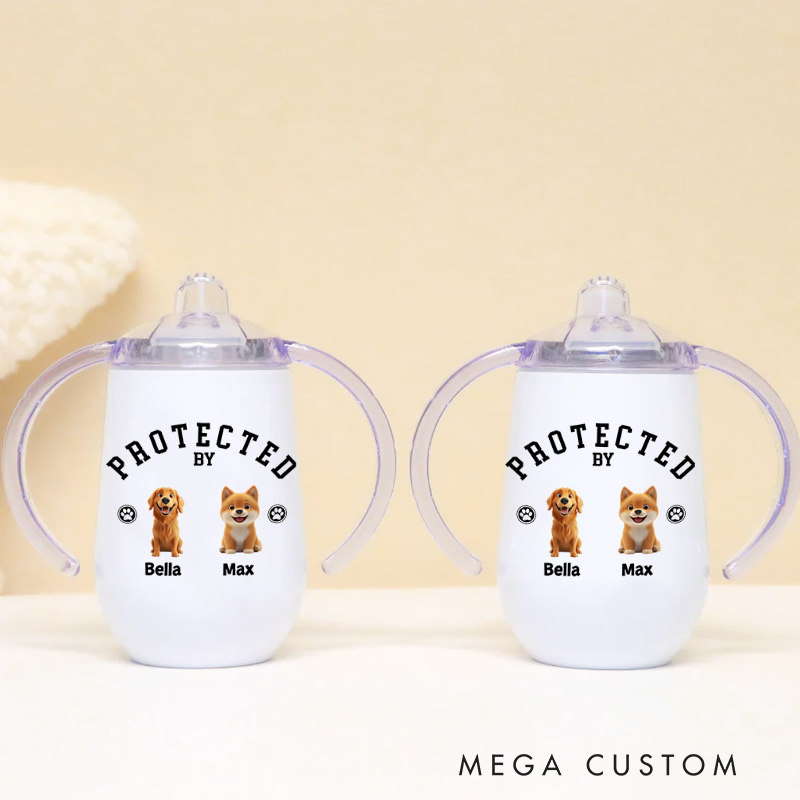 Personalized Dog Guardianship with Charming Pet Illustrations for Little Ones Sippy Cup