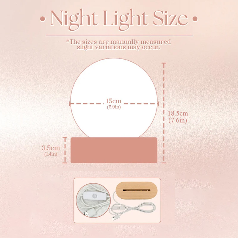 Personalized Construction Vehicle Night Light New Baby Girl Boy Gift Nursery Gift