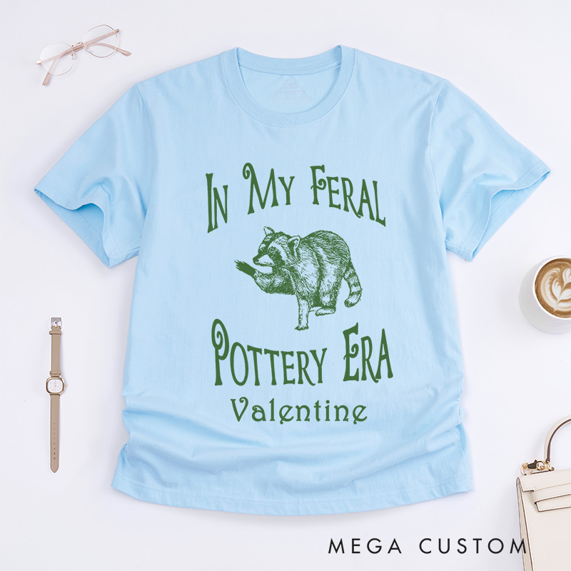 Personalized In My Feral Pottery Era Classic T-Shirts Comfort Colors Pottery Shirt Gifts For Potter Pottery Tee Gift