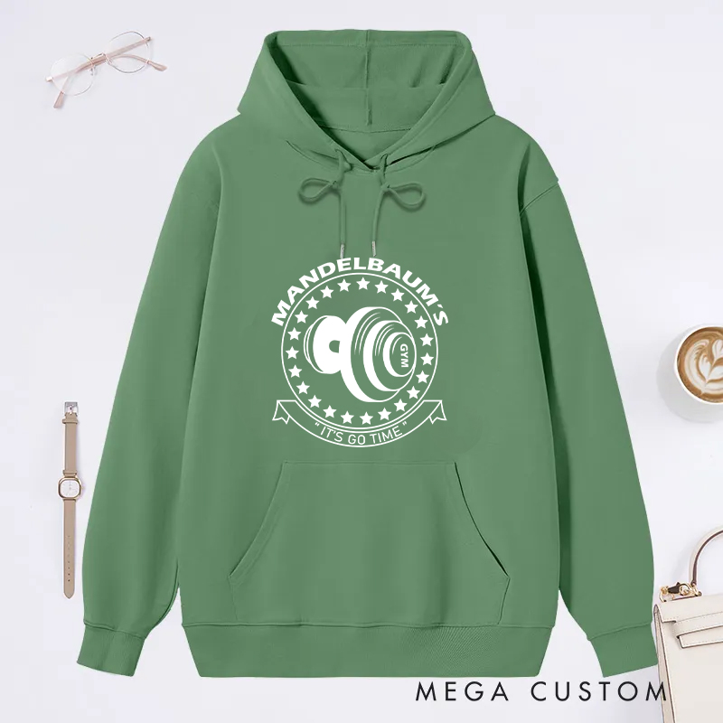 Personalized Fitness Classic Hoodies with Starry Dumbbell Design for Fitness Enthusiasts Bodybuilders and Gym Lovers