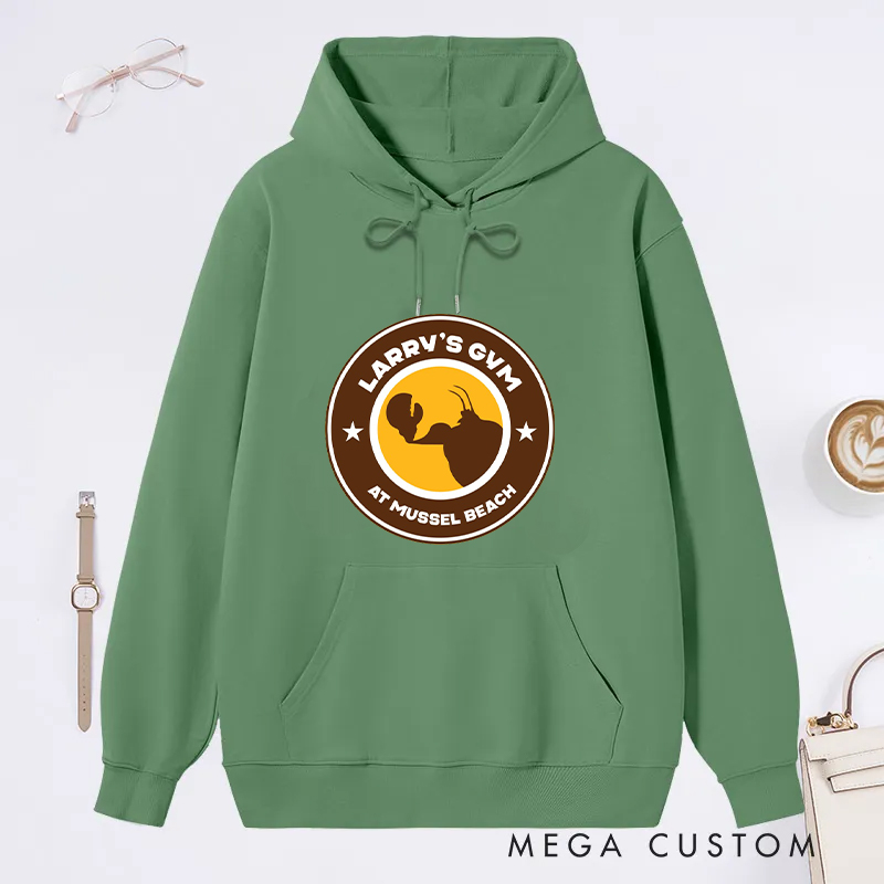 Personalized Fitness Classic Hoodies with Mussel Beach Iconic Logo for Fitness Enthusiasts Bodybuilders and Gym Lovers