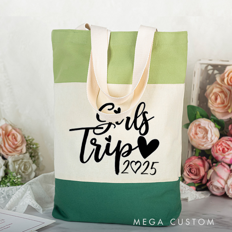 Personalized Girls Trip Tote Bag Traveling Lovers Gift Travelers Bag