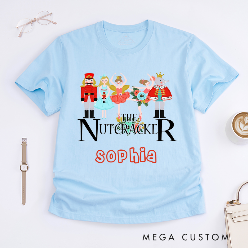 Personalized Dance Ballet Classic T-Shirts Gift Custom Name Shirt for Adults Family Matching Unique Holiday Present for Dance Lovers