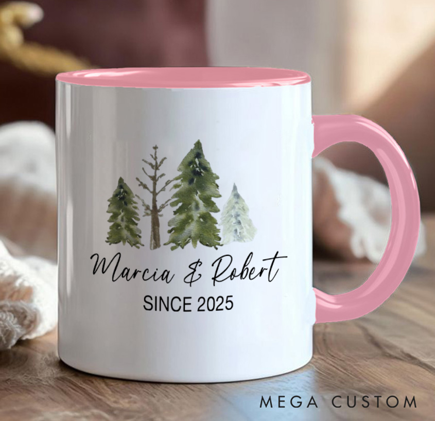 Personalized Funny Couple Camping Mug Mountain Adventurers Camping Hiking Unique Favor Mug Gift for Outdoors Nature Lovers