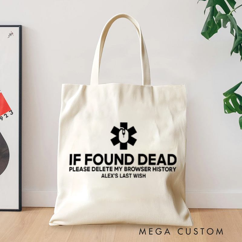 Personalized Last Request Technology Lovers Tote Bag Programmer Compute Enthusiasts Bag Gift for Geek Nerd